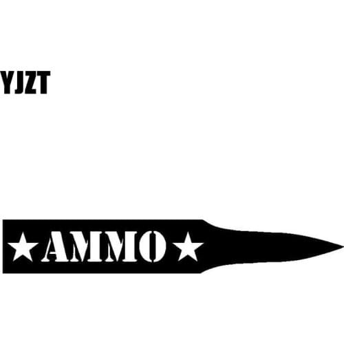 YJZT 20X3.1CM GUN AMMO Personality Vinyl Decals Car Sticker Car-styling S8-0016