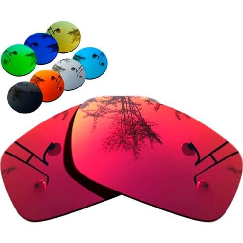 100% Precisely Cut Polarized Replacement Lenses for X Squared Sunglasses Magenta Red Mirrored Coating Color- Choices