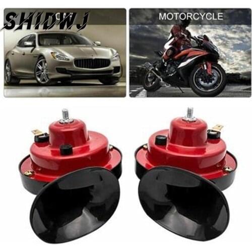 12V 300dB 4 Trumpet Super Loud Air Horn Motorcycle Compressor with Mounting Kits Auto Car Accessories 1pcs