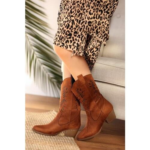 A5222-20Taba Nubuck Pink Potin Tan Nubuck Women 'S Boots A5222-20