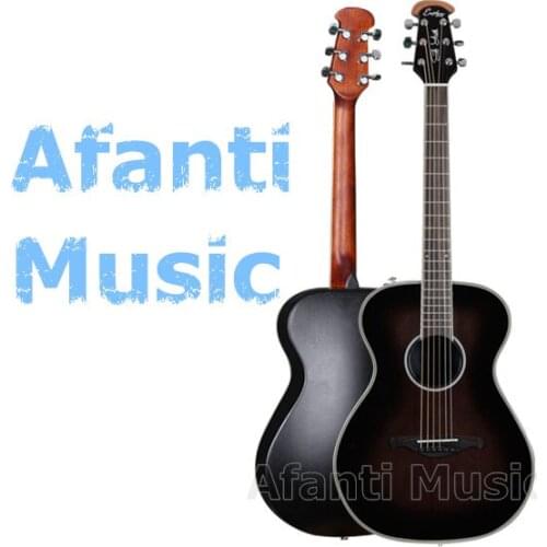 Afanti Music Super Roundback/ Carbon Fiber Back & Side 40 inch Acoustic guitar (ANT-239)