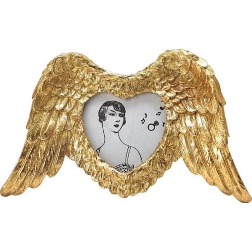 American Retro Gold Photo Decorative Painting Small Size Luxury Photo Frame Living Room Soft Decoration Photo Frame