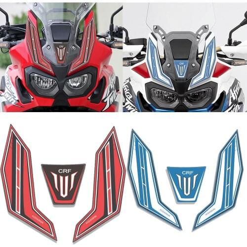 Motorcycle For Honda Africa Twin CRF1000L 16-19 CRF 1000L 3D Fuel Tank Stickers Protection Pad Fairing Decal Sticker Kit