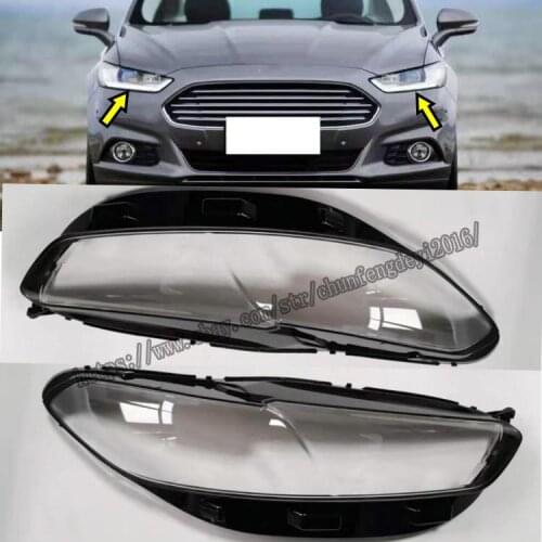 For Ford Fusion Mondeo 2013-2016 2pcs Headlight Headlamp Lens Cover Right&Left high quality Car modification accessories