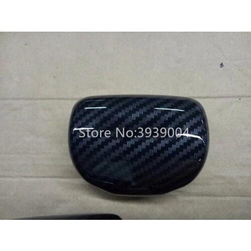 For Honda CR-V 2017 1PC Carbon Fiber ABS Chrome Car Gear Shift Knob Sticker Panel Frame Head Cover Trim Car Styling Accessories