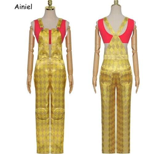 Birds of Prey Cosplay Disfraz Costumes Outfit Romper Overalls Underwear Women Wig Halloween Girls