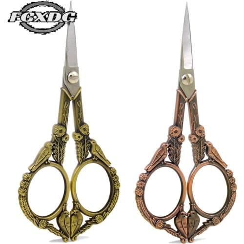 2021 Hot Sell European Style Retro Craft Scissors for Needlework and Handicrafts Sharp Durable Stainless Steel Antique Scissors