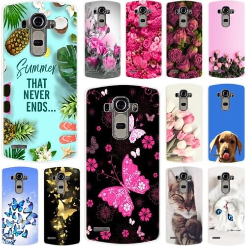 Cute Animal Case For LG G4 Coque Soft Silicone TPU Cover For LG G4 F500 H815 Phone Case 5.5 inch Bumper For LG G4 Painted Fundas