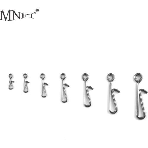MNFT 12PCS/Lot Stainless Steel Hanging Snap With Clip Fishing Swivels Barrel Swivel Pin Accessories Fishing Tools Connector