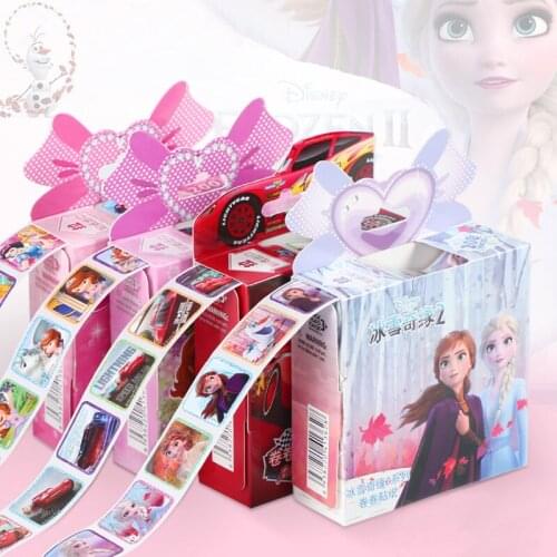 Cartoon Frozen 2 Elsa Anna Reward Stickers Disney Snow White Princess Sofia Cars Kids Diary Notebook Decor Removable Stickers