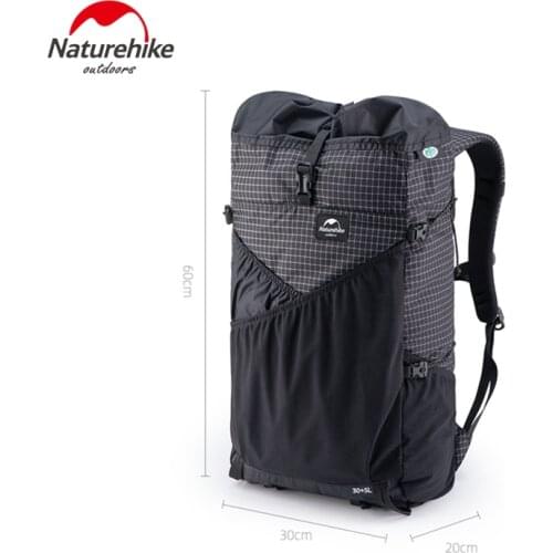Naturehike 30L Ultralight Climbing Bags Waterproof Backpacks X-PAC Packs Tear Resistance For Outdoor Hiking Camping NH19BB089