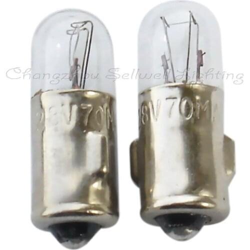 P13.5sx28 6v 1w Miniature Lamp Bulb Light A107