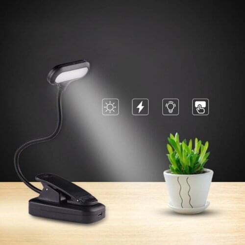 Rechargeable Book Light for Reading in Bed Eye Protection LEDs Clamp Light，Book Light, Reading Light
