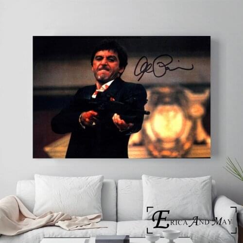 Scarface Al Pacino Classic Movie Vintage Canvas Prints Modern Painting Posters Wall Art Pictures For Living Room Decoration