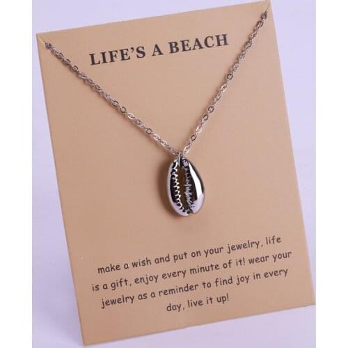 Beach Jewelry Sand Dollar Fish Scale Seahorse Octopus Sea Turtle Starfish Seashell Whale Mermaids Wave Shell Necklace for Women