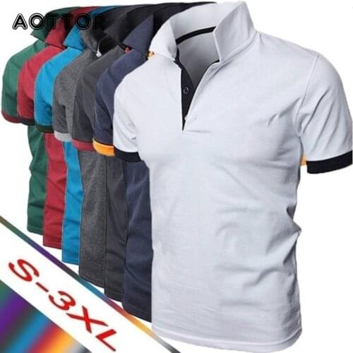 Mens Polo Shirts Casual Short Sleeve Polo Shirt Men Fashion High Quality Business Mens Clothing Thin Summer Polo Shirt Men 3XL