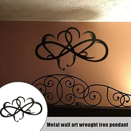 Infinity Heart Steel Wall Decoration Personalized Metal Wall Home Bedroom Art Ornaments Anniversary Gifts Home