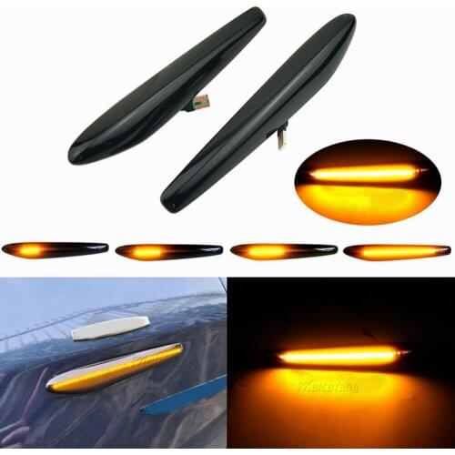 2Pcs Error Free LED Dynamic Side Marker Lights Arrow Turn Signal Blinker Lamps For Alfa Romeo 159 Sportwagon Boera Spider 939