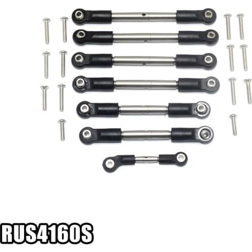 TRAXXAS RUSLTLER 4X4 VXL stainless steel bold positive and negative teeth full car rod RUS4160S
