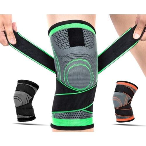 Outdoor knitted sports knee pads fitness running bandage compression knee pads riding protective gear