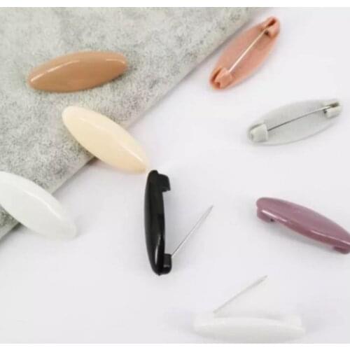 YM5 Plastic Safety Brooch Pins For Women Muslim Hijab pin Islamic Scarf Pin Buckle Accessories Headscarf decoration 8PCS