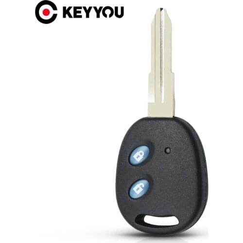 KEYYOU For Chevrolet Spark AVEO Captiva Remote Car Key Shell 2 Buttons Uncut Left Blade Blank Key Case Replacement
