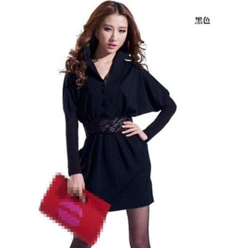 B4765 2021 spring autumn new long-sleeved womens fashion temperament slim wrap buttocks sexy dress cheap wholesale