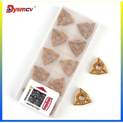 10PCS WNMG080404 TM T9125WNMG080408 100% original lathe tool carbide blade high quality external turning tool steel parts