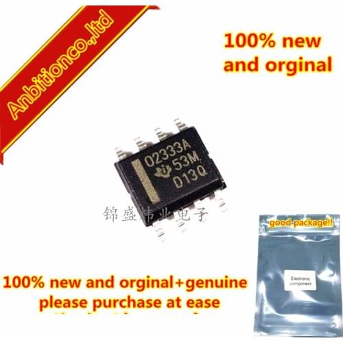 5pcs 100% new and orginal OPA2333AIDR O2333A SOP8 1.8V, microPOWER CMOS OPERATIONAL AMPLIFIERS Zero-Drift Series in stock