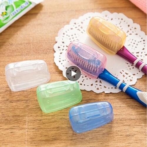 5 Pcs/Set Portable Travel Toothbrush Head Cover Storage Portable Tooth Brush Holder Covers Toothbrush Protect Box For Travel