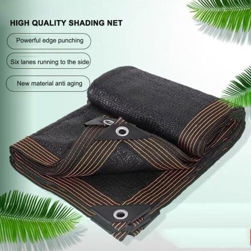 6-Pin Sunshade Anti-UV Net Awning Outdoor Pool Sun Shelter Netting Black Home Outdoor Swimming Pool Cover Sun Shade Net