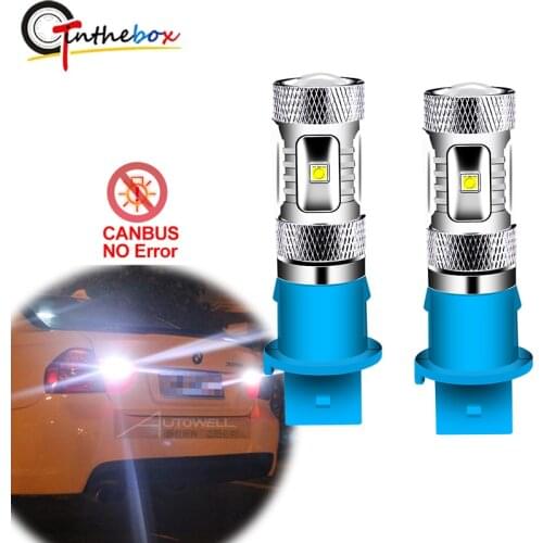 Gtinthebox Canbus Xenon White PH16W 12V Car LED Bulbs For Audi BMW VOLVO etc Backup Reverse Lights Front Turn Signal Lights DRL