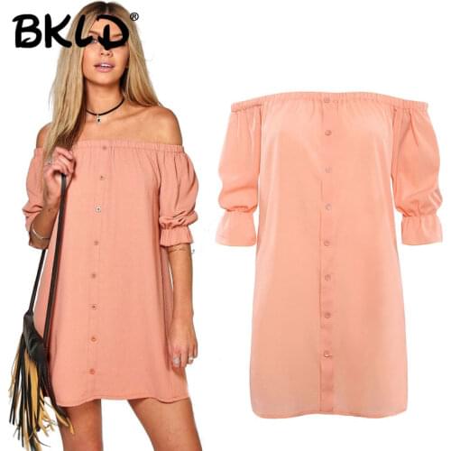 BKLD 2017 Summer Fashion New Women Off The Shoulder Tops Lantern Sleeve Long Women Blouse Shrist Elastic Slash Neck Sexy Shirt