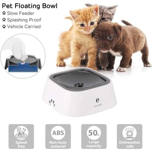 Dog Water Dispenser Pet Bowl Comedero Perro Cat Food Feeder Miska Dla Psa Container Car Travel Non-Wet Mouth ABS Floating Bowls