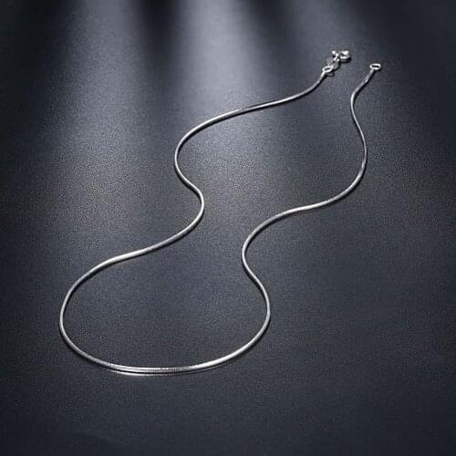 Hermosa Hermosa 1.2mm Snake Chain Necklace Choker Necklaces Modern Women 16''/'18'' SVC014 Wholesale