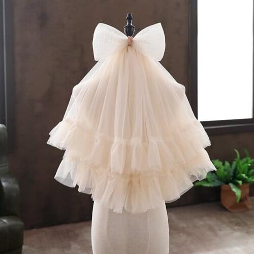 KISS WHITE Wedding Short Veils