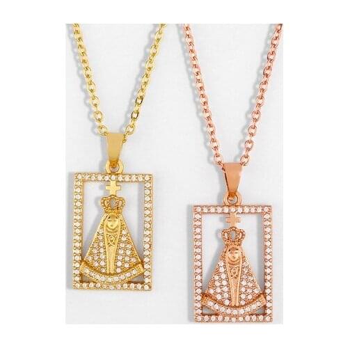 Cross multicolor micro pave cz zircon cubic zirconia necklace copper Clavicle gold plated Snake Chain Choker Pendant df4d