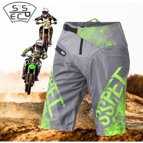 SSPEC New Motorcycle Shorts Mens Motocross Riders Pants Summer Bicycle Mountain Bike Off-road Pants MTB ATV MX DH Sports Shorts