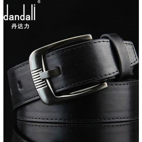 Mens High Quality Retro Leather Belt Men Designer Luxury Brand Pin Buckle Vintage Belts Male Strap For Jeans Belt For Man Gift