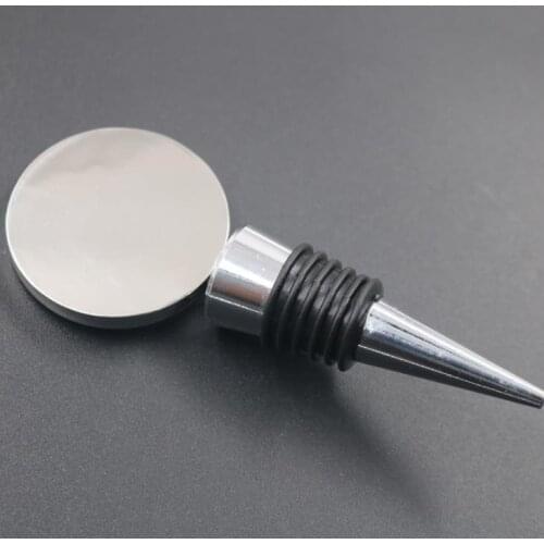 Personalized Wine Bottle Stopper Wedding Party Favor Engagement Souvenir Custom Photo Wine Stopper Gift Wedding Guest 100pcs SN