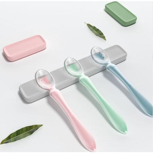 Food Grade Silicone Baby Feeding Spoons Babies Infants Toddlers Self Feeding Training Spoons Baby Utensils
