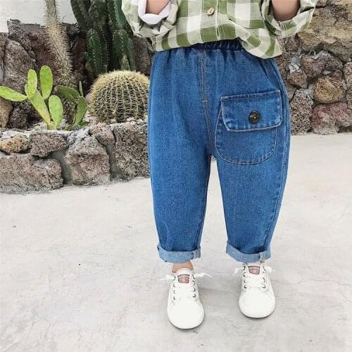 Baby Boys and Girl Casual Jeans 2020 Spring Autumn New Childrens Jeans Kids Denim Pants for Girls Toddler Trousers Baby Jeans