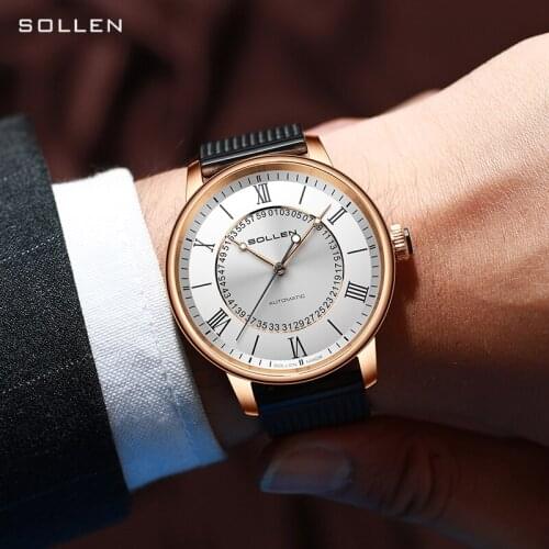 SOLLEN Mens Waterproof Watch