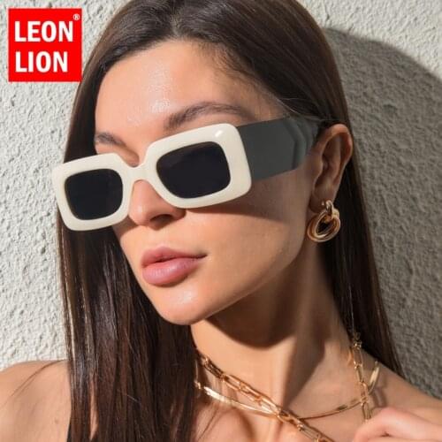 LEONLION Square Sunglasses Women 2021 Luxury Brand Sun Glasses for Women Big Frame Shades for Women Wholesale Gafas De Sol Mujer