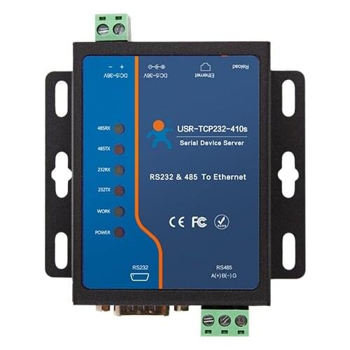 USR-TCP232-410S Serial RS232 RS485 to Ethernet Converter Modbus TCP/Httpd Client