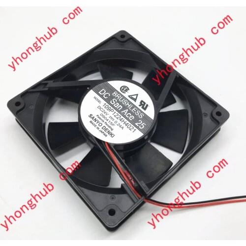 SANYO DENKI 109P1224H4021 DC 24V 0.24A 120x120x25mm Server Cooling Fan