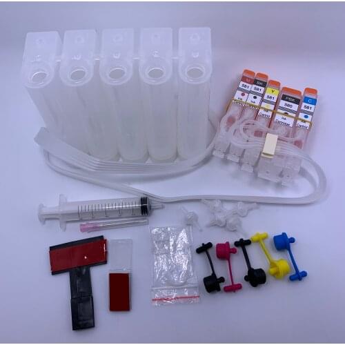 YOTAT 5color CISS Ink Cartridge PGI-580XL PGI-580 CLI-581 For Canon PIXMA TR7550 TR8550 TS6150 TS6151 TS6250 TS9550 TS9551C