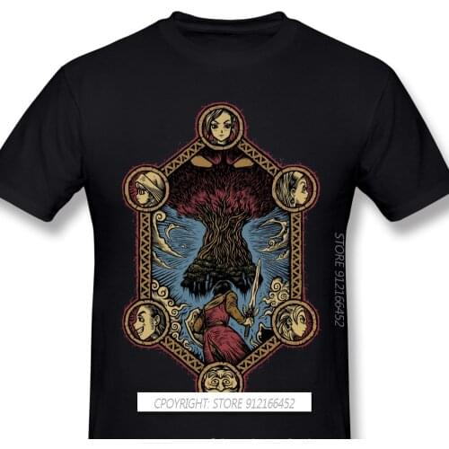 Dragon Quest Funny Anime Manga 2021 Popular New Arrival T-Shirts The Legend Of The Luminary Unique Design O-Neck Cotton For Men