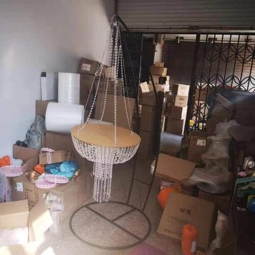 1pcs cake hang gold cake stand set Electroplating gold face wedding