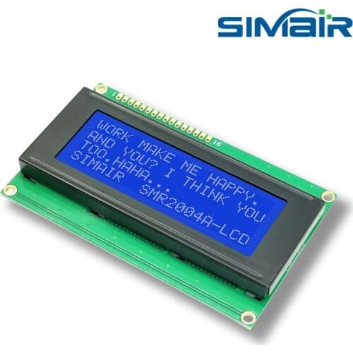 DC 5/3.3V Blue Yellow 16 PINS 20*4 2004 Panel Screen Module Character LCD Display 20x4 LED White/Yellow Backlightfor arduino